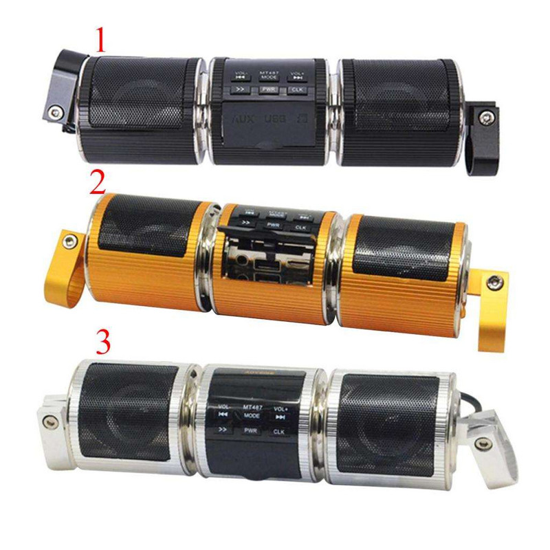 Sistem audio impermeabil pentru motociclete USB TF Radio FM Boxe stereo Bluetooth