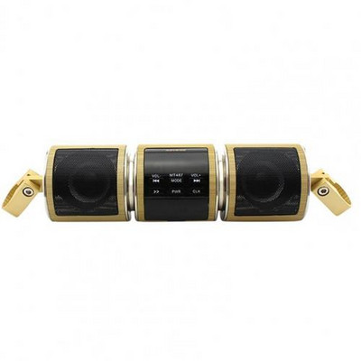 Ghidon Motocicletă MP3 Player Difuzor Bluetooth Muzică Radio FM Suport reglabil Impermeabil Motocicletă Audio Stereo 12V