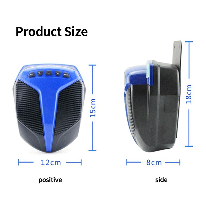AOVEISE Difuzor Bluetooth Audio Motocicletă Sistem audio Bass rezistent cu MP3 USB TF pentru Motocicletă ATV UTV RV