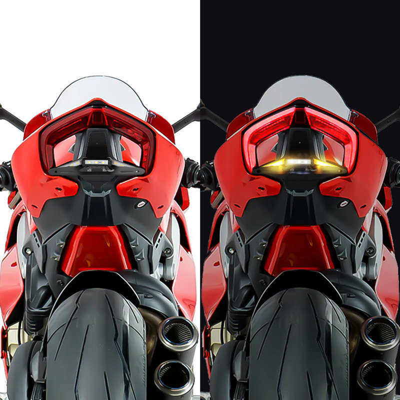 Pentru DUCATI Panigale V4 Suportul plăcuței de înmatriculare Integrat LED Semnalizator Coadă Tidy Aripa Eliminator pentru Panigale 2018 2019 2021