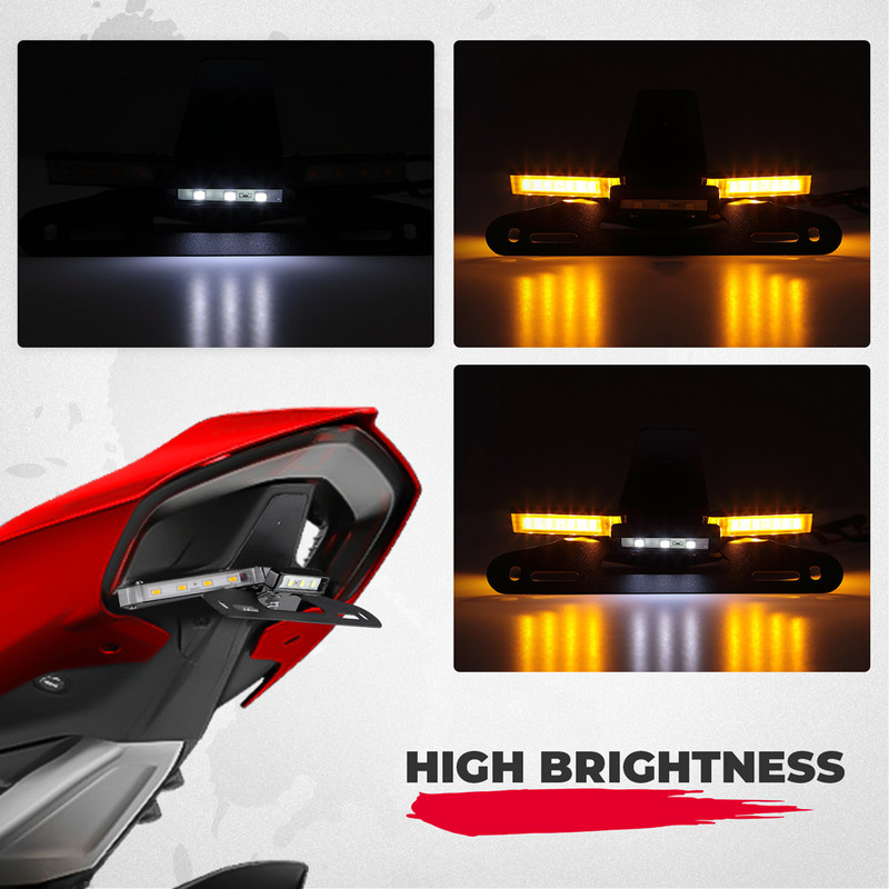 Pentru DUCATI Panigale V4 Suportul plăcuței de înmatriculare Integrat LED Semnalizator Coadă Tidy Aripa Eliminator pentru Panigale 2018 2019 2021