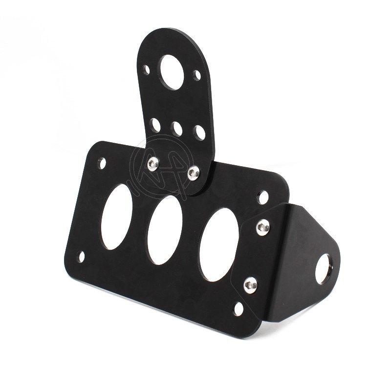 Lampă spate universală 12V cu montare laterală pentru motocicletă cu suport pentru plăcuță de înmatriculare pentru Harley Bobber Yamaha Honda Suzuki