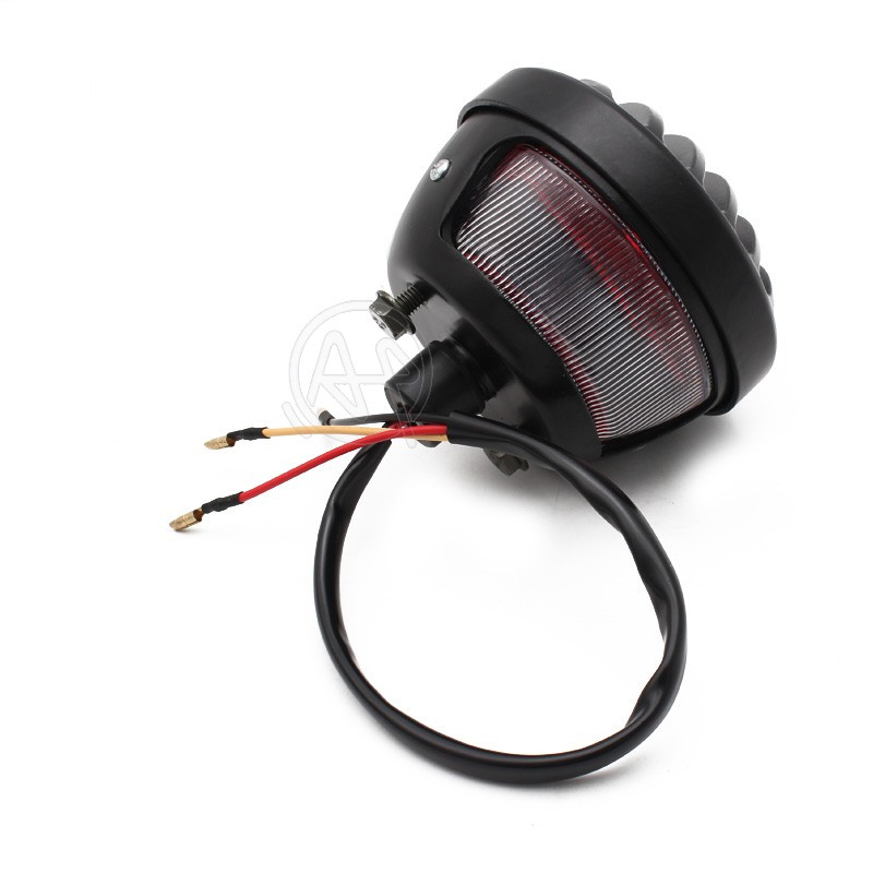 Lampă spate universală 12V cu montare laterală pentru motocicletă cu suport pentru plăcuță de înmatriculare pentru Harley Bobber Yamaha Honda Suzuki