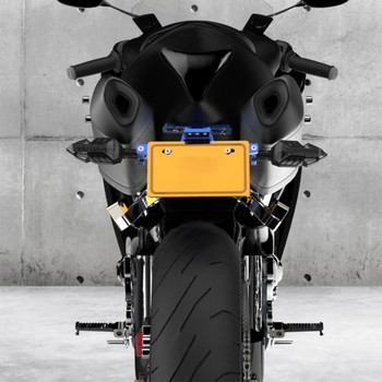 Υποστήριξη βάσης πινακίδας LED μοτοσικλέτας Plaque Moto Bracket Frame For fz6 fz1 benelli trk 502 tnt 125 xmax 125 Buell Yamaha