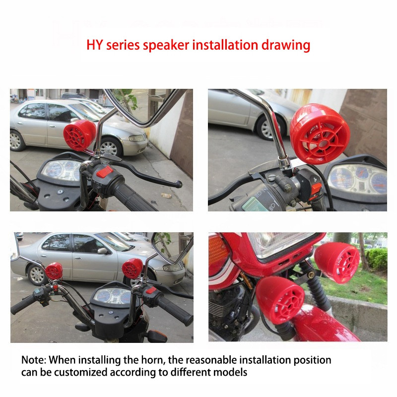 Audio motocicletă Difuzoare stereo Bluetooth fără fir Player MP3 Audio FM impermeabil pentru motociclete motociclete ATV UTV