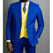 Costume formale pentru bărbați pentru nuntă smoking de mire cu rever cu vârf cu doi nasturi Blazer personalizat pentru bal de absolvire (jachetă+pantaloni+vestă)