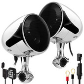 300W Amplifer 4 инча водоустойчив мотоциклет стерео Bluetooth радио високоговорители ATV UTV аудио система с USB AUX MP3