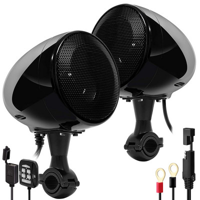 300W Amplifer 4 инча водоустойчив мотоциклет стерео Bluetooth радио високоговорители ATV UTV аудио система с USB AUX MP3