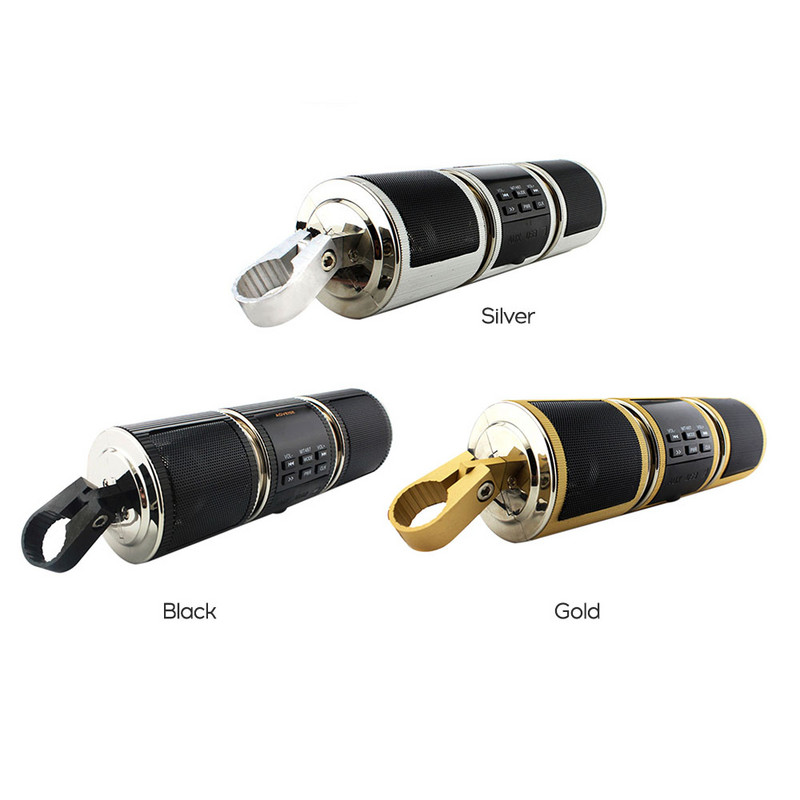 Difuzor stereo pentru motociclete BT impermeabil Sistem audio MP3 Radio AUX USB Difuzor motociclete Electronice pentru motociclete