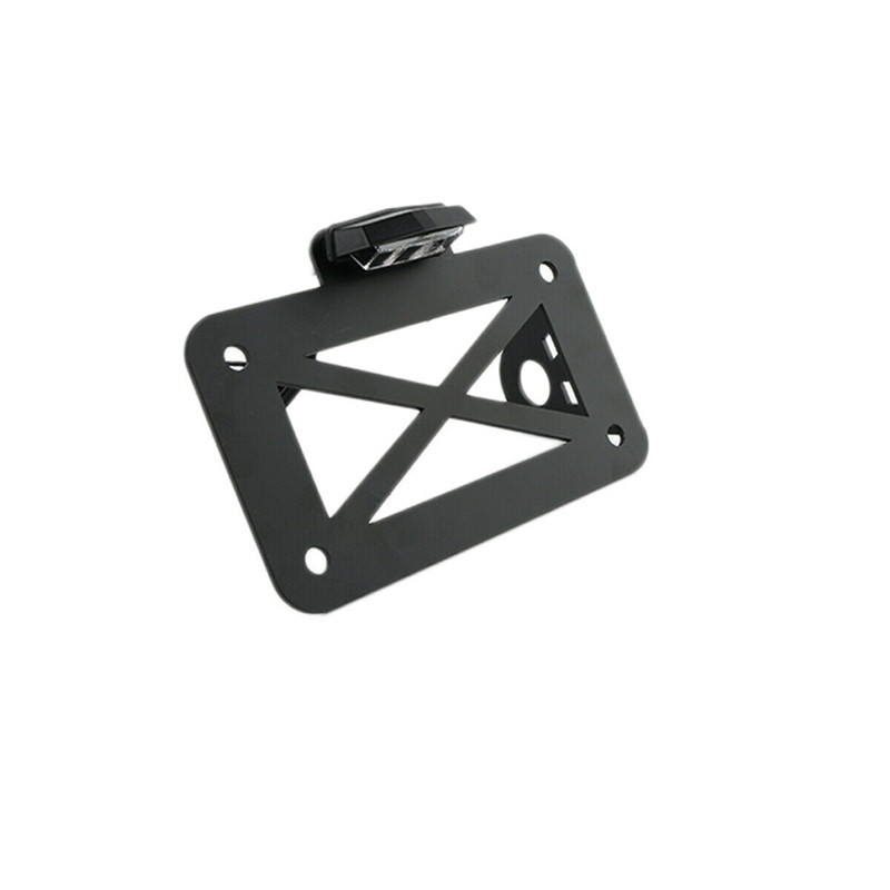 Motociklo galinio valstybinio numerio laikiklio laikiklis su LED lempute, skirta Harley Chopper Bobber