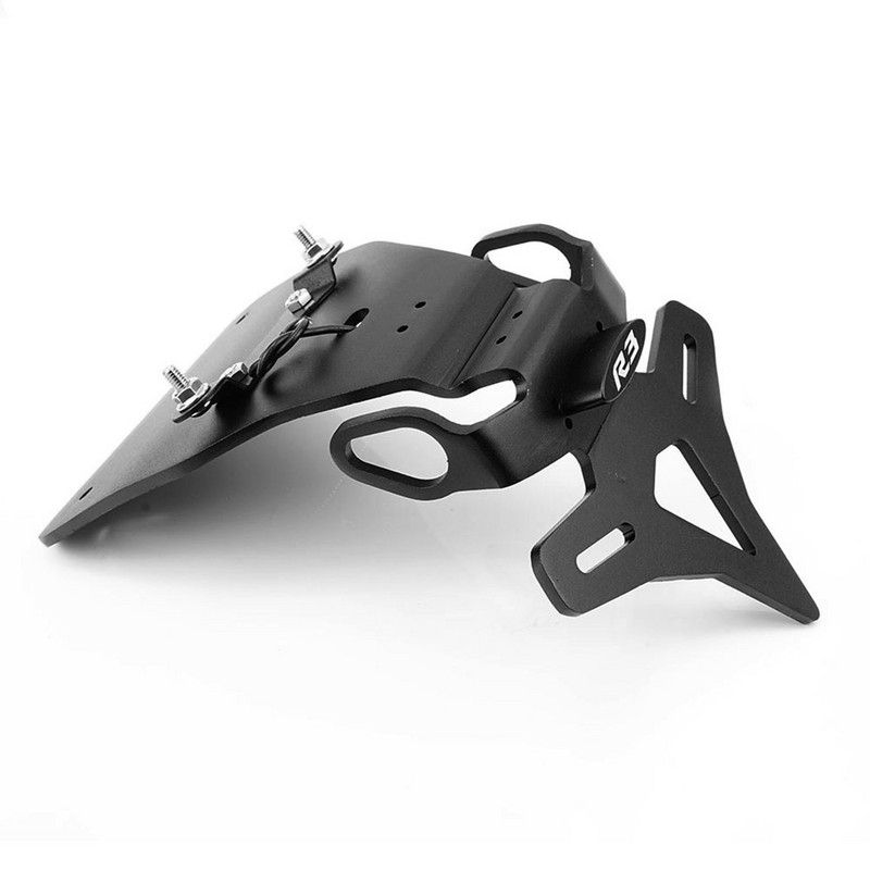 Pentru Yamaha YZF-R3 YZF R3 YZF-R25 YZF R25 Eliminator de apărătoare pentru motociclete Suport plăcuță de înmatriculare Lumină LED