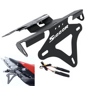 Motocicletă pentru BMW S1000R S1000 R S1000RR S 1000 RR 2010-2018 Cadru din aluminiu pentru plăcuță de înmatriculare din spate cu lumină de semnalizare