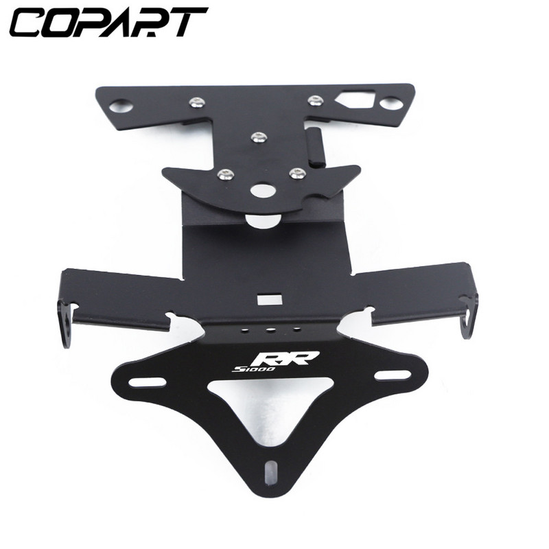 Motocicletă pentru BMW S1000R S1000 R S1000RR S 1000 RR 2010-2018 Cadru din aluminiu pentru plăcuță de înmatriculare din spate cu lumină de semnalizare