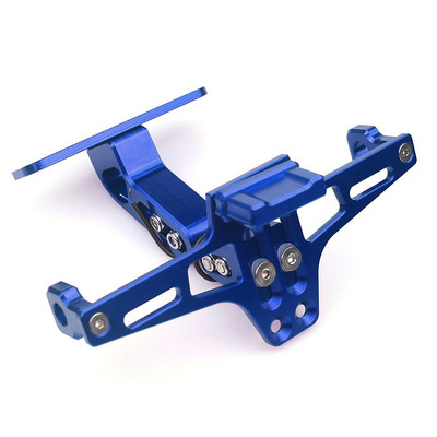 Pentru motocicleta Yamaha MT07 CB MT-03 FZ07 FZ6 FZ1 MT09 CBR600 Suport universal reglabil pentru plăcuță de înmatriculare din spate cu lumină LED