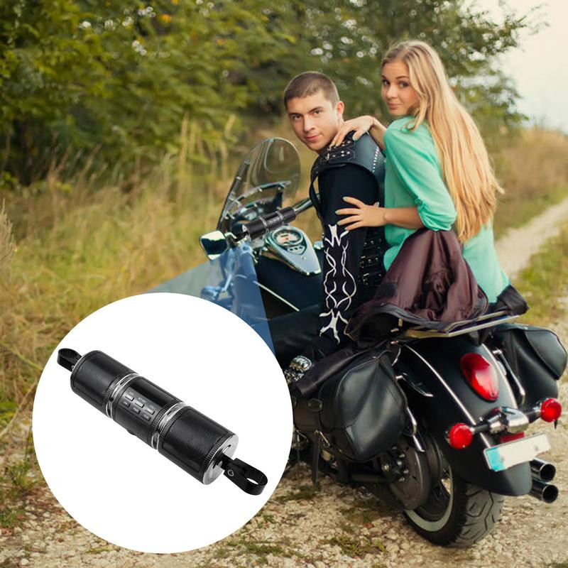 Difuzor audio pentru motociclete Impermeabil Motocicletă Stereo MP3 Radio FM AUX USB Card TF Difuzoare Bluetooth duble cu afișaj