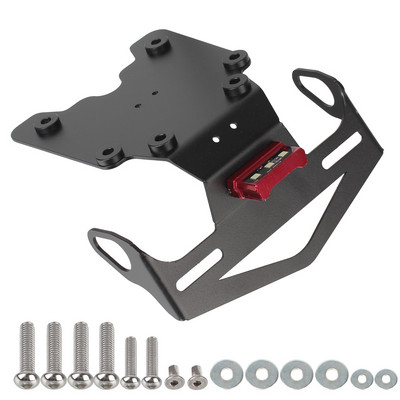 Suport pentru plăcuță de înmatriculare spate motocicletă negru cu lumină spate pentru Tenere 700 2019-2021 Accesorii Motocross