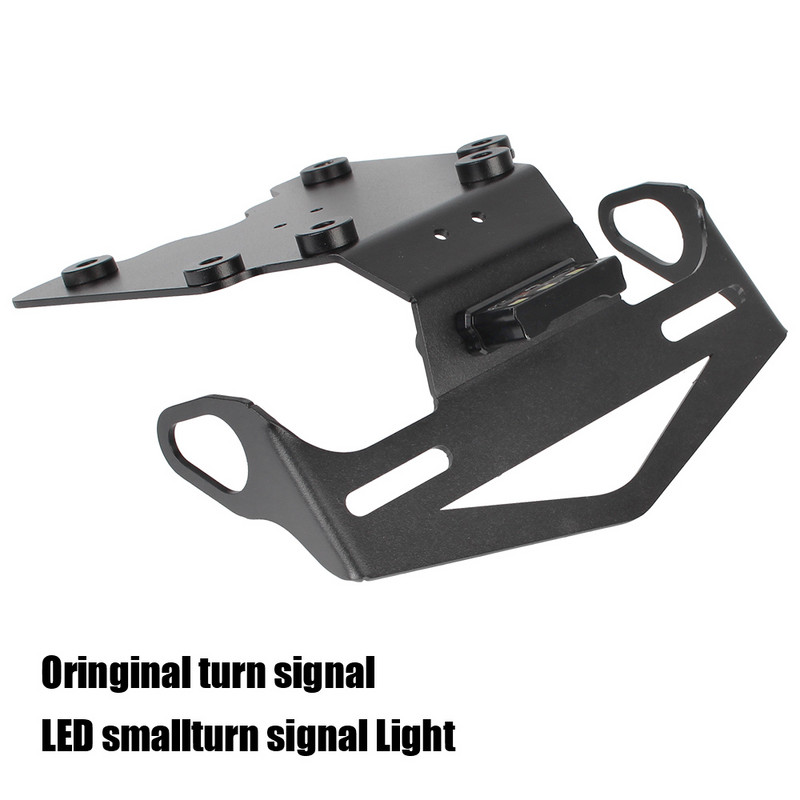 Suport pentru plăcuță de înmatriculare spate motocicletă negru cu lumină spate pentru Tenere 700 2019-2021 Accesorii Motocross