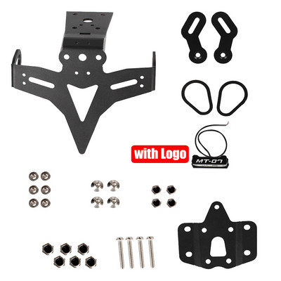 Înmatricularea motocicletei Capac suport pentru plăcuță de înmatriculare Suport pentru aripi cu lampă din spate 12V Suport pentru lumini de semnalizare pentru MT 07 FZ 700 MT07