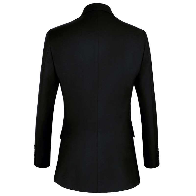 Shenrun Costume pentru bărbați Slim Fit New Fashion Costum la dublu piept rever, bleumarin, negru, nuntă, mire, petrecere, bal de absolvire, costum slab