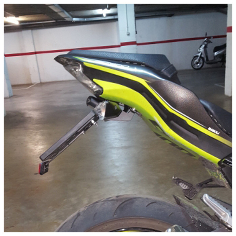 Se potrivește pentru Kawasaki Z900 2017 2018 2019 2020 2021 2022 Suport de montare a plăcii de înmatriculare din spate a motocicletei pentru cadru Eliminator de aripi pentru coadă