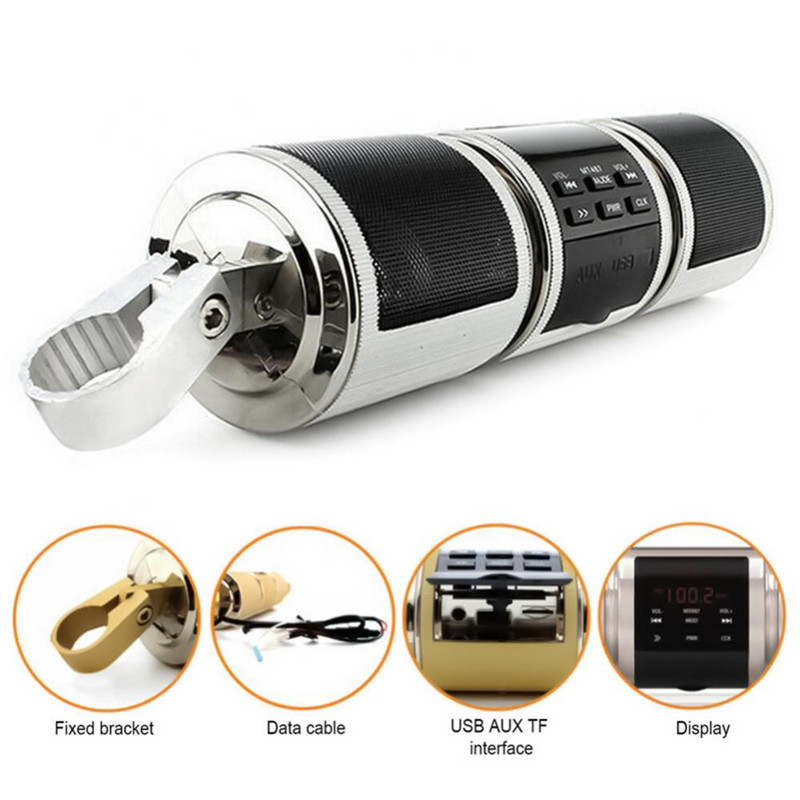 30% Dropshipping!! Motocicletă impermeabilă MP3 Bluetooth FM Radio Difuzor stereo Audio Music Player