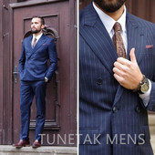 Costume de afaceri pentru bărbați, cu dungi, slim, cu smoking de mire, pentru nuntă, 2 piese, jachetă cu rever, pantaloni 2022