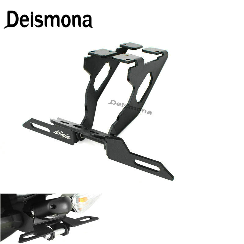 Pentru motocicleta Kawasaki Ninja650 Z650 Suport pliabil pentru plăcuță de înmatriculare Suport pentru înmatriculare Eliminator de aripi pentru coadă