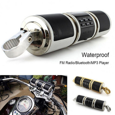 12V 7W Motocicletă Bluetooth MP3 Music Player Ghidon Amplificator Audio Difuzor Stereo Difuzor Motocicletă rezistent la apă Metal