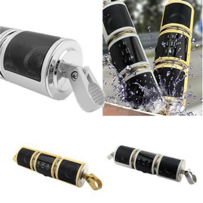12V 7W Motocicletă Bluetooth MP3 Music Player Ghidon Amplificator Audio Difuzor Stereo Difuzor Motocicletă rezistent la apă Metal