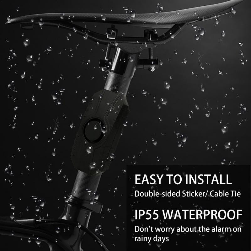 Bicicletă rezistentă la apă Motocicletă Bicicletă electrică Securitate Anti-pierdere Telecomanda fără fir Detector de vibrații Alarma Kit de sistem 150dB