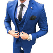 Slim Fit Mire Smoking pentru nuntă Costume formale pentru bărbați Cină de bal de absolvire cel mai bun bărbat 3 buc (jachetă+pantaloni+vestă)