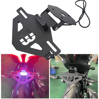 Pentru CFMOTO 450SR 2022 2023 Suport de montare pentru plăcuță de înmatriculare din spate a motocicletei Suport de licență negru cu lumină LED cfmoto 450sr Cel mai nou