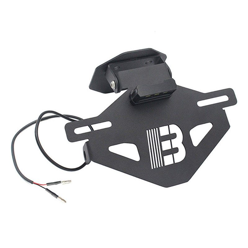 Pentru CFMOTO 450SR 2022 2023 Suport de montare pentru plăcuță de înmatriculare din spate a motocicletei Suport de licență negru cu lumină LED cfmoto 450sr Cel mai nou