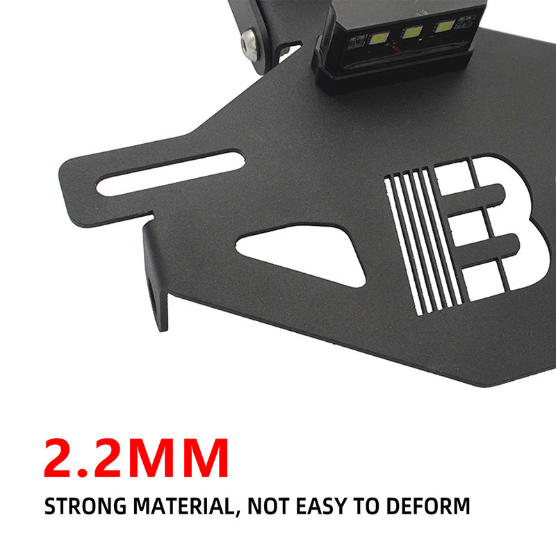 Pentru CFMOTO 450SR 2022 2023 Suport de montare pentru plăcuță de înmatriculare din spate a motocicletei Suport de licență negru cu lumină LED cfmoto 450sr Cel mai nou
