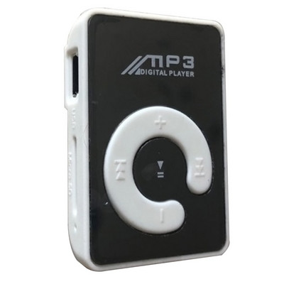 Мини огледален щипка MP3 плейър Портативен моден спортен USB цифров музикален плейър Micro SD TF карта Медиен плейър