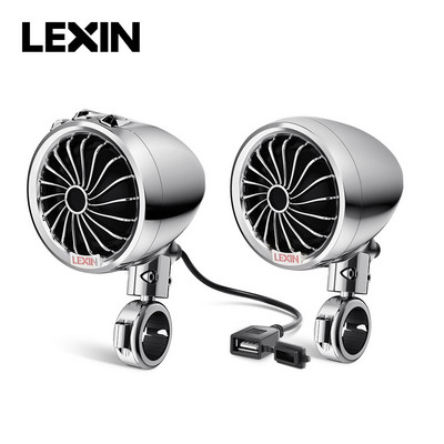 Boxe pentru motociclete Lexin Q3 150W Bluetooth 5.0 pentru biciclete Stereo portabil impermeabil cu radio FM și player audio cu muzică MP3
