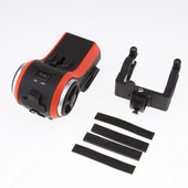 Dolity Motocicletă Bicicletă Stand difuzor Bluetooth fără fir Suport PhHolder Bulit în microfon