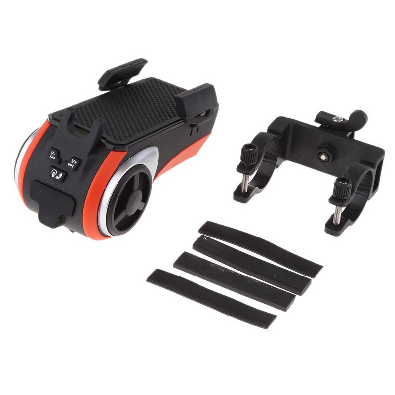 Dolity Motocicletă Bicicletă Stand difuzor Bluetooth fără fir Suport PhHolder Bulit în microfon