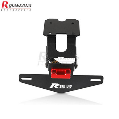 Suport pentru plăcuță de înmatriculare pentru motociclete Suport pentru licențe LED Eliminator de aripi pentru coadă pentru YAMAHA YZF R15 V3 2017 2018 2019 2020 2021