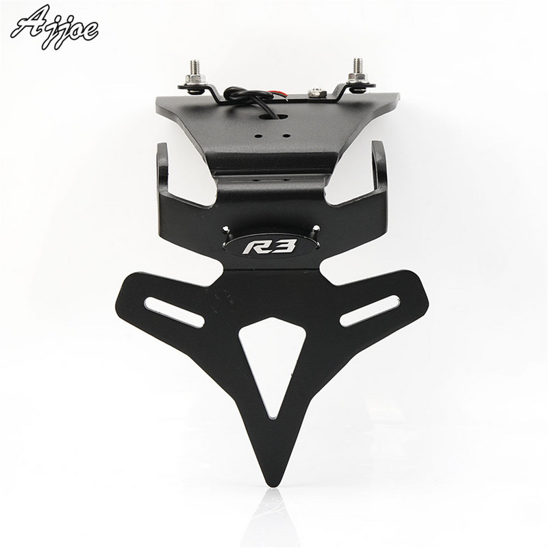 Pentru Yamaha YZF-R3 R3 YZFR3 YZF-R25 R25 YZFR25 Suport pentru plăcuță de înmatriculare pentru motociclete Suport pentru licență Coadă ordonată