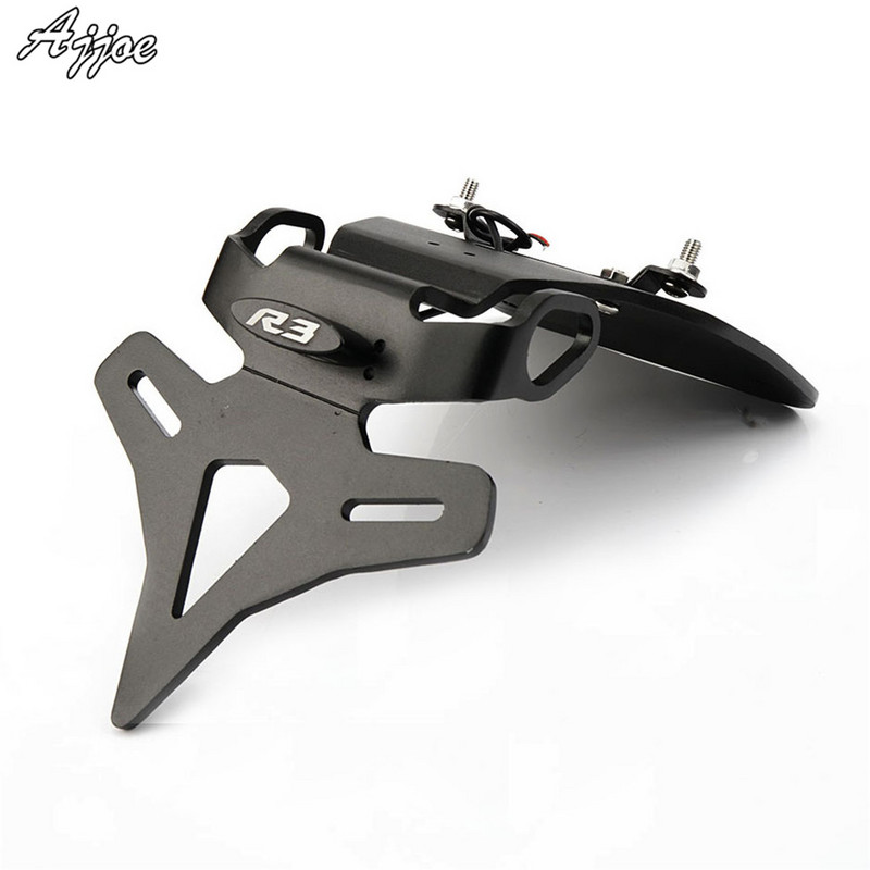 Pentru Yamaha YZF-R3 R3 YZFR3 YZF-R25 R25 YZFR25 Suport pentru plăcuță de înmatriculare pentru motociclete Suport pentru licență Coadă ordonată