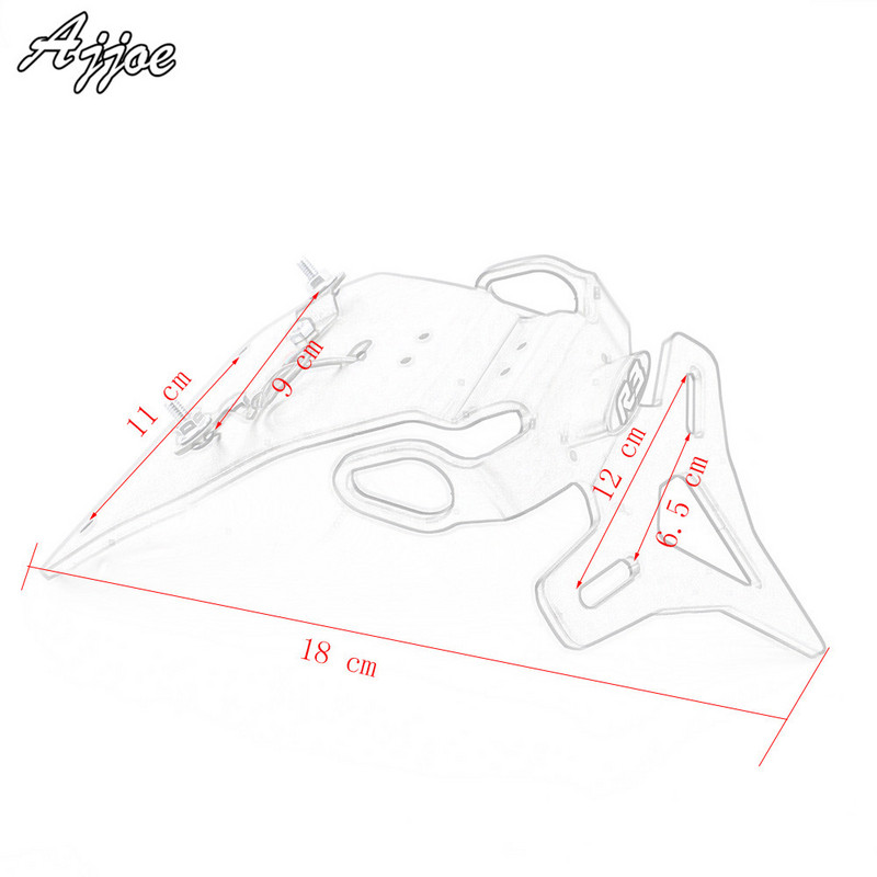 Pentru Yamaha YZF-R3 R3 YZFR3 YZF-R25 R25 YZFR25 Suport pentru plăcuță de înmatriculare pentru motociclete Suport pentru licență Coadă ordonată