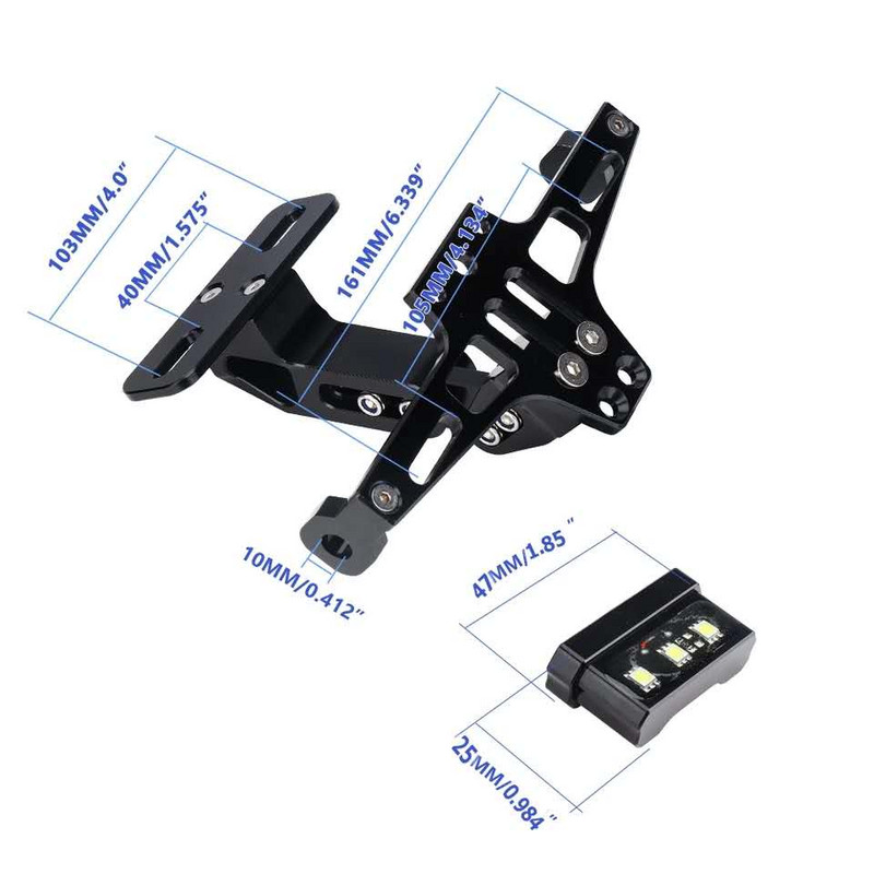 Suport pentru plăcuță pentru cadru de înmatriculare CNC pentru motociclete Suport Lumină LED pentru HONDA FORZA 125 250 300 350 750 NSS FORZA350 Forza300 Forza250