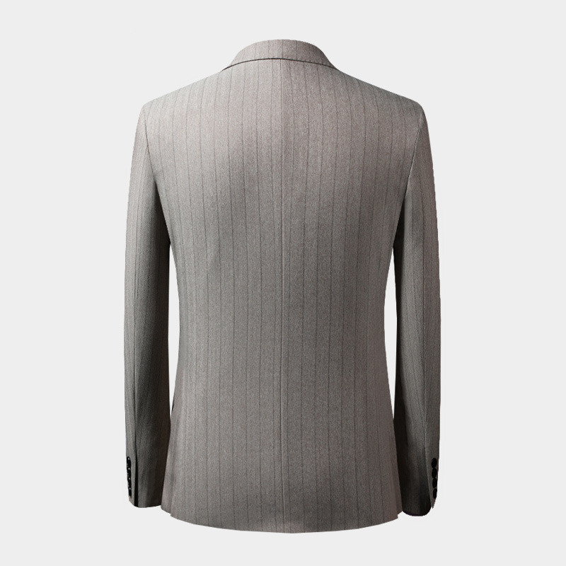 TIAN QIONG Brand Stripe Costume de nuntă pentru bărbați Slim Fit Costume de afaceri pentru bărbați Costum din lână de înaltă calitate Jachetă formală + pantaloni + vestă