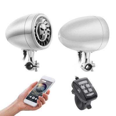 Difuzor Bluetooth de înaltă performanță, 5 inchi, impermeabil pentru ATV/UTV/motocicletă, sistem audio pentru barcă cu bas greu AUX MP3