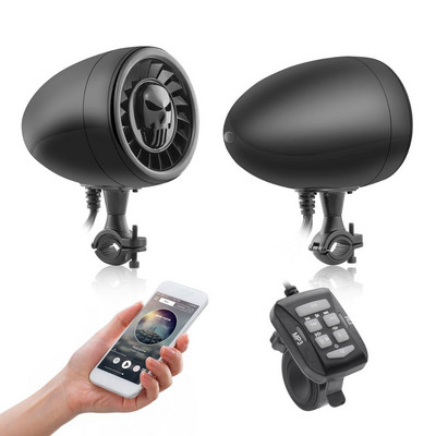 Difuzor de înaltă performanță, 5 inchi, rezistent la apă, ATV/UTV/RZR, difuzor pentru motociclete, sistem audio de bass pentru barcă AUX MP3