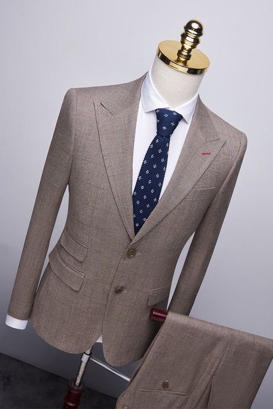 Costum pentru bărbați de tip boutique Bărbați 2019 Costume pentru bărbați slim fit pentru nuntă Toamna Costume formale clasice de marcă Cele mai recente sacouri haine modele de pantaloni