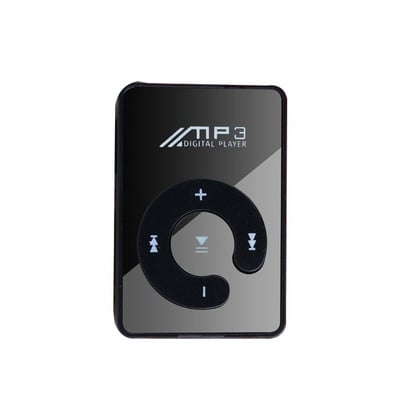 Мини огледален щипка MP3 плейър Портативен моден спортен USB цифров музикален плейър Micro SD TF карта Медиен плейър