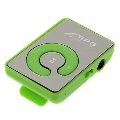 Mini Mirror Clip MP3 grotuvas Nešiojamas Fashion Sport USB skaitmeninis muzikos grotuvas Micro SD TF kortelės laikmenos grotuvas