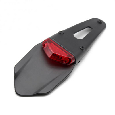 12V задна светлина за мотоциклет Калник на задното колело LED предупредителна лампа за спирачки Универсален мотокрос скутер Аксесоари за задна лампа за мотоциклет